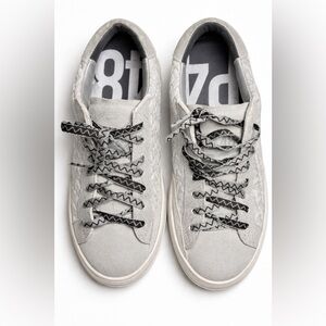 P448 Cream and Black Sneakers